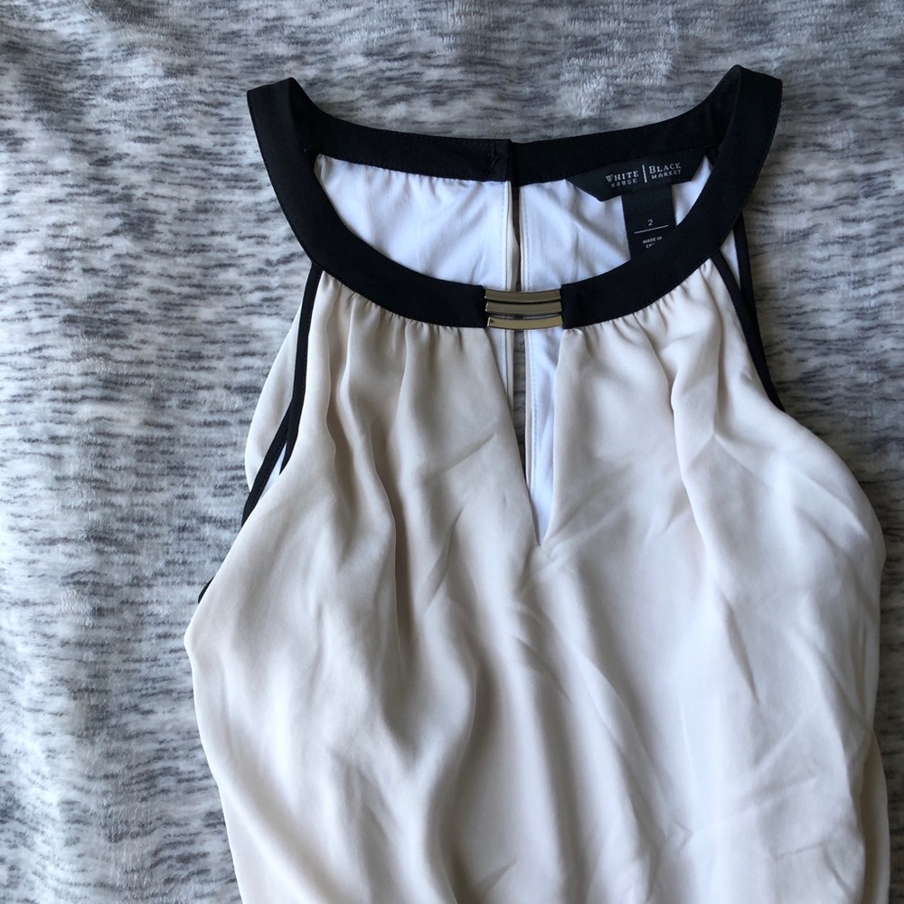 WHBM Color Block Soft Maxi Dress